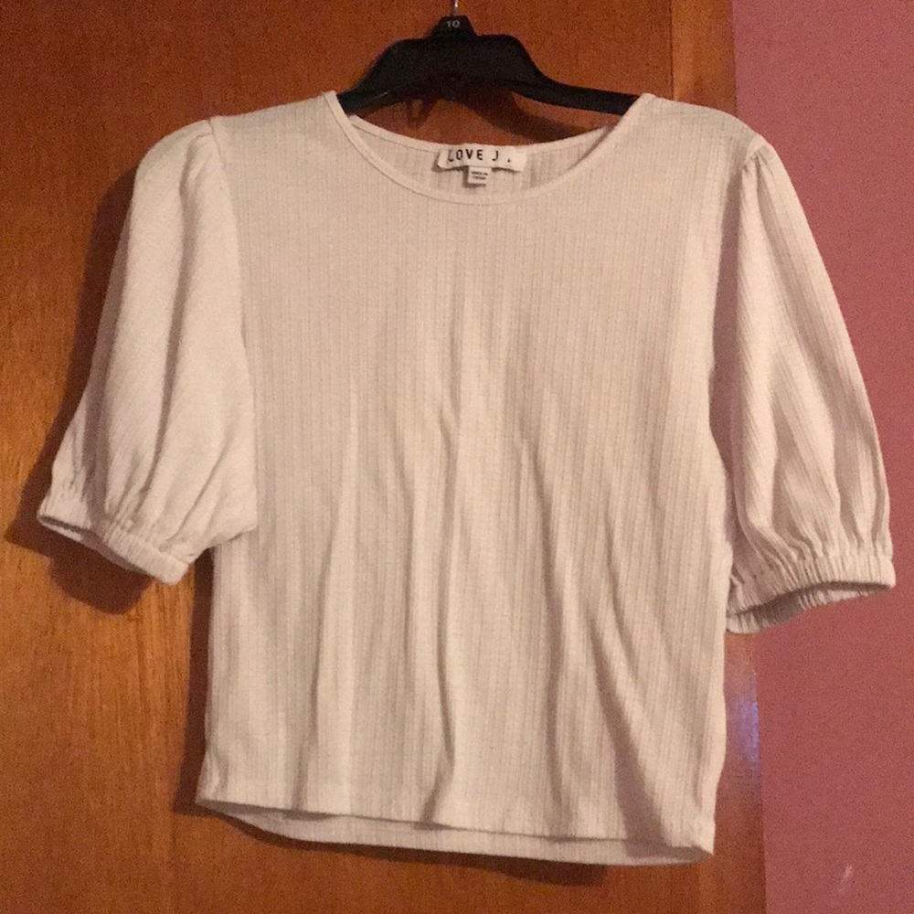 Love J Girls white top size M